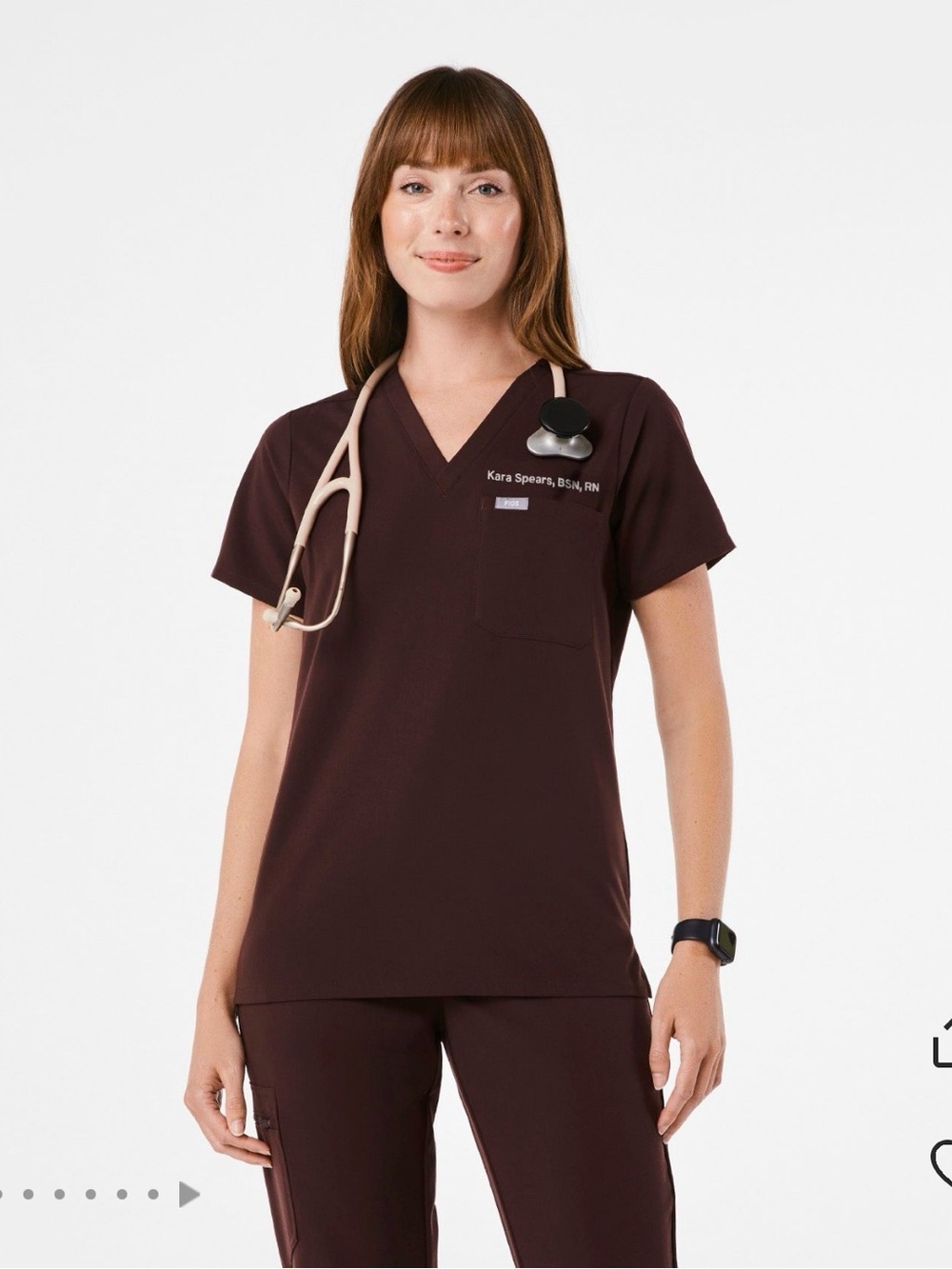 FIGS ESPRESSO CATARINA SCRUB TOP ☕️
